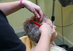 hair salon at nursing home